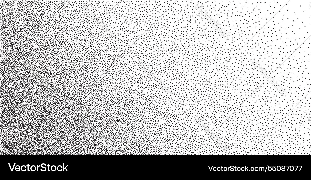 Grauer Lärm Stipple gepunktet Gradienten Hintergrund Vektorbild