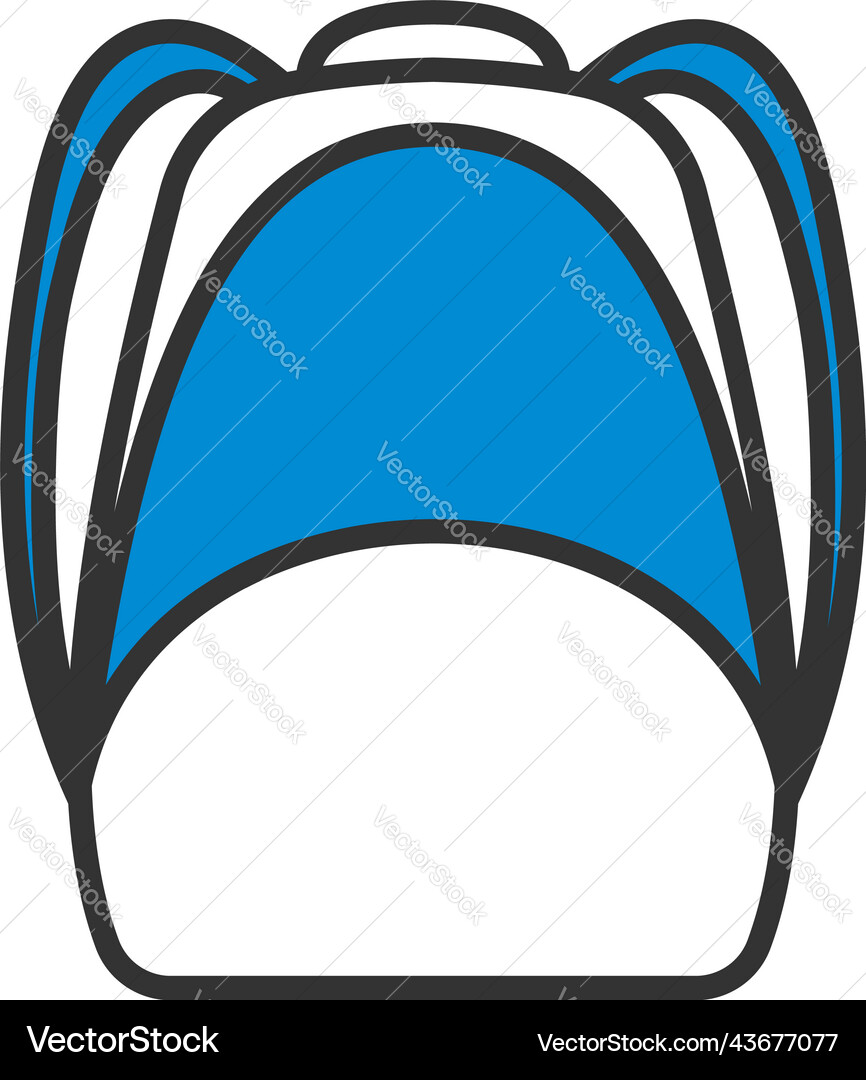 School rucksack icon Royalty Free Vector Image