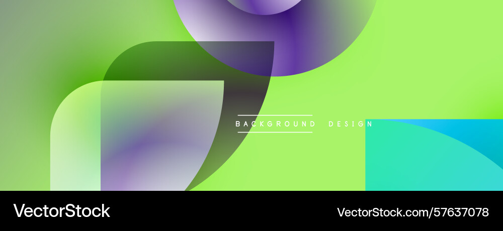 Abstract fluid shapes blend creating vibrant Vector Image