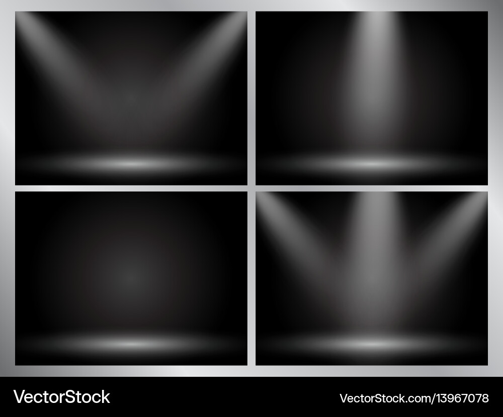 Set von klaren leeren Studio hellen dunklen Hintergrund Set von klaren leeren Studio hellen dunklen Hintergrund vektorbild