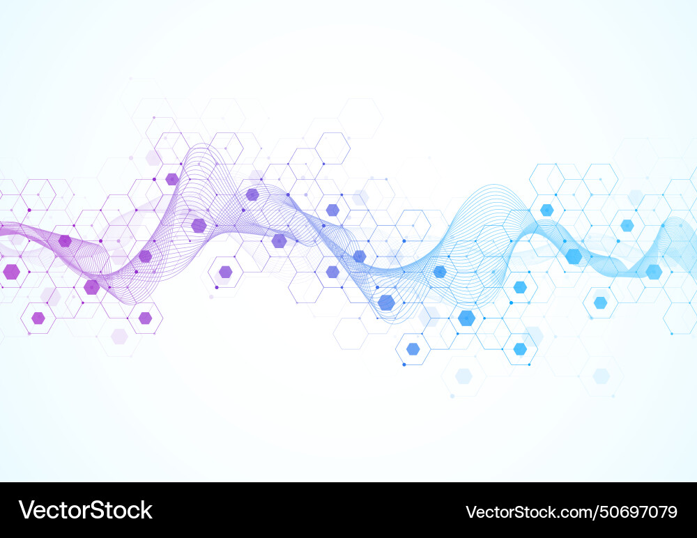Abstract hexagonal molecular structures Abstract hexagonal molecular structures vector image