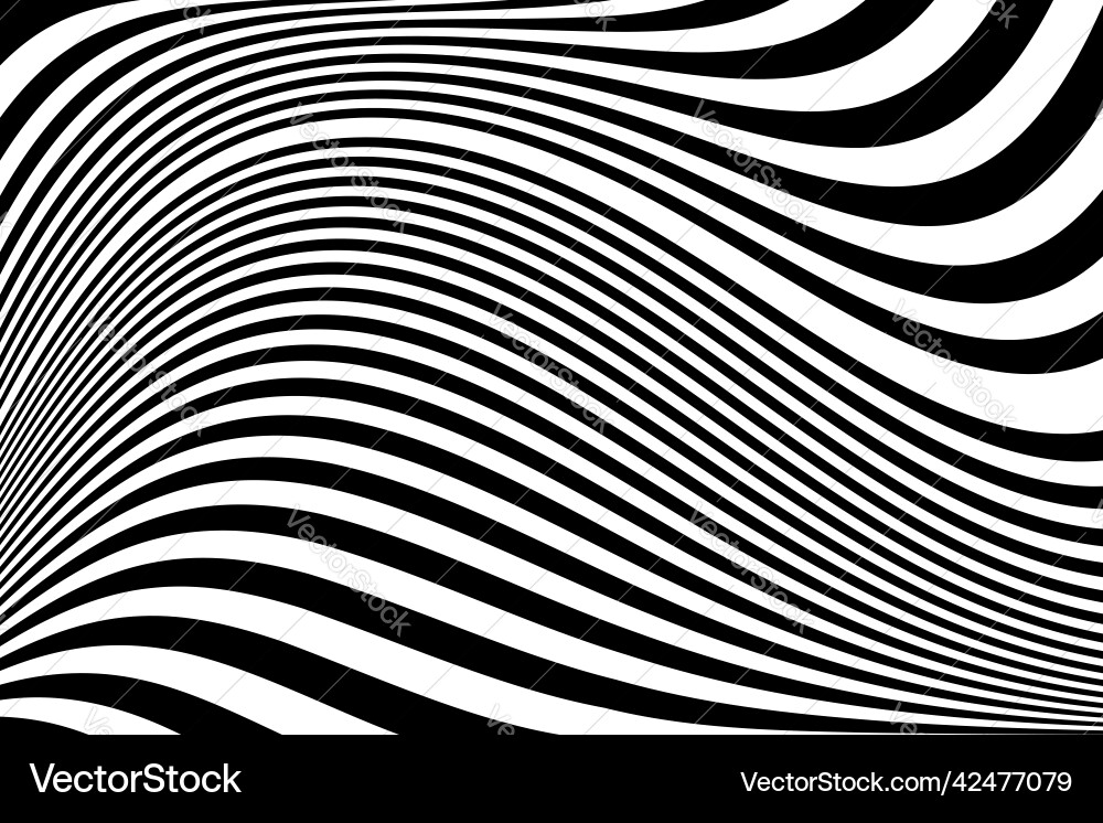 Abstract Wavy Lines Texture Vector Image