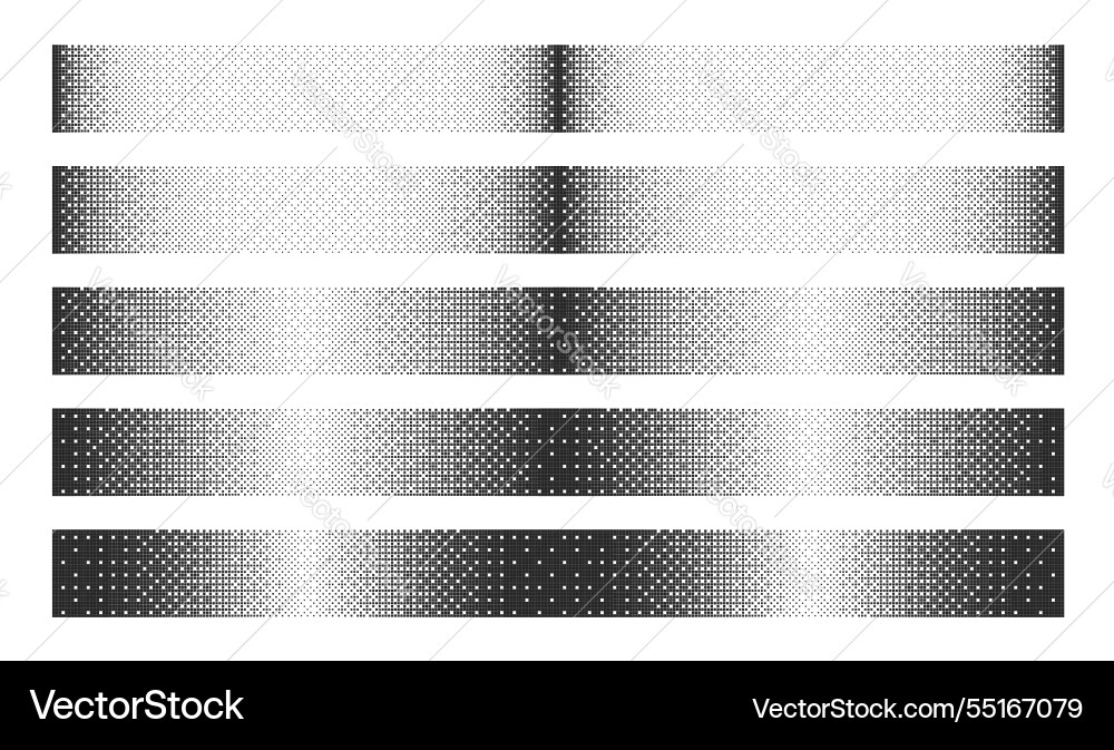 Black noise bitmap dither linear gradients Black noise bitmap dither linear gradients vector image