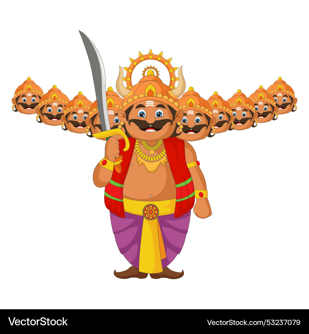 Dussehra Character Illustration vector image