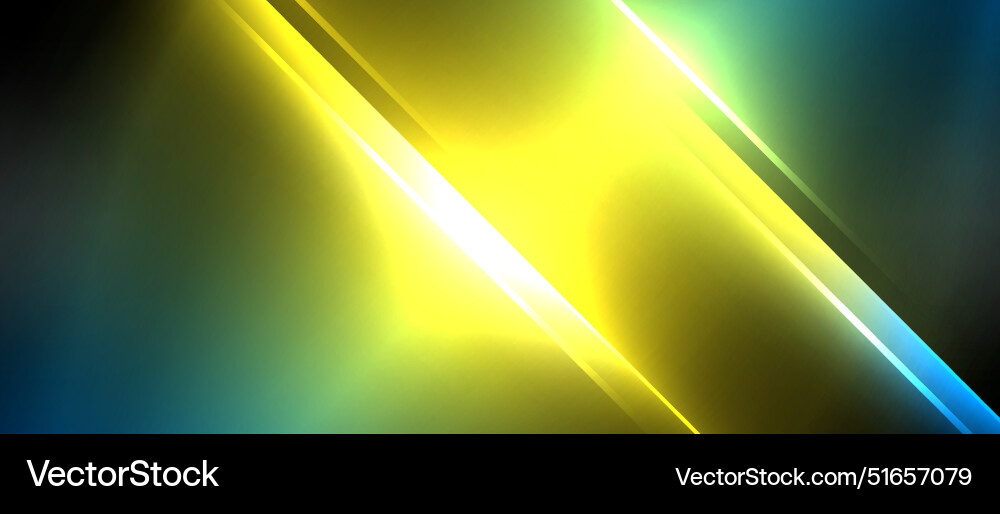 Neon dynamic diagonal light rays background Neon dynamic diagonal light rays background Vector Image
