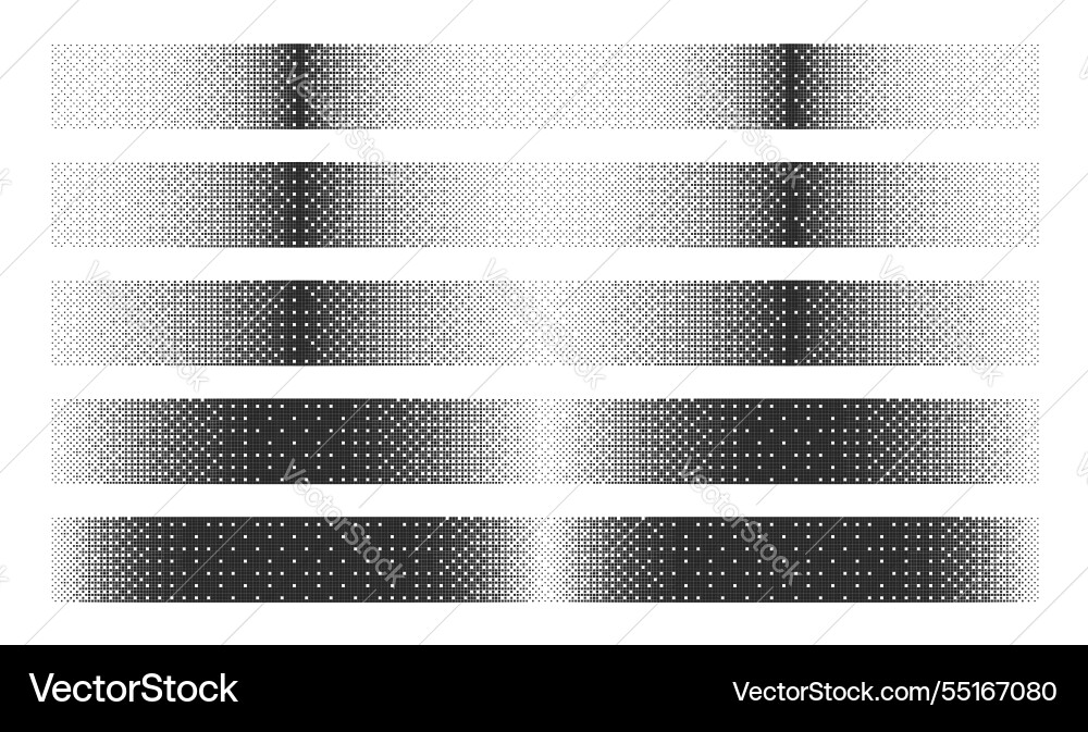 Black noise bitmap dither linear gradients Black noise bitmap dither linear gradients vector image