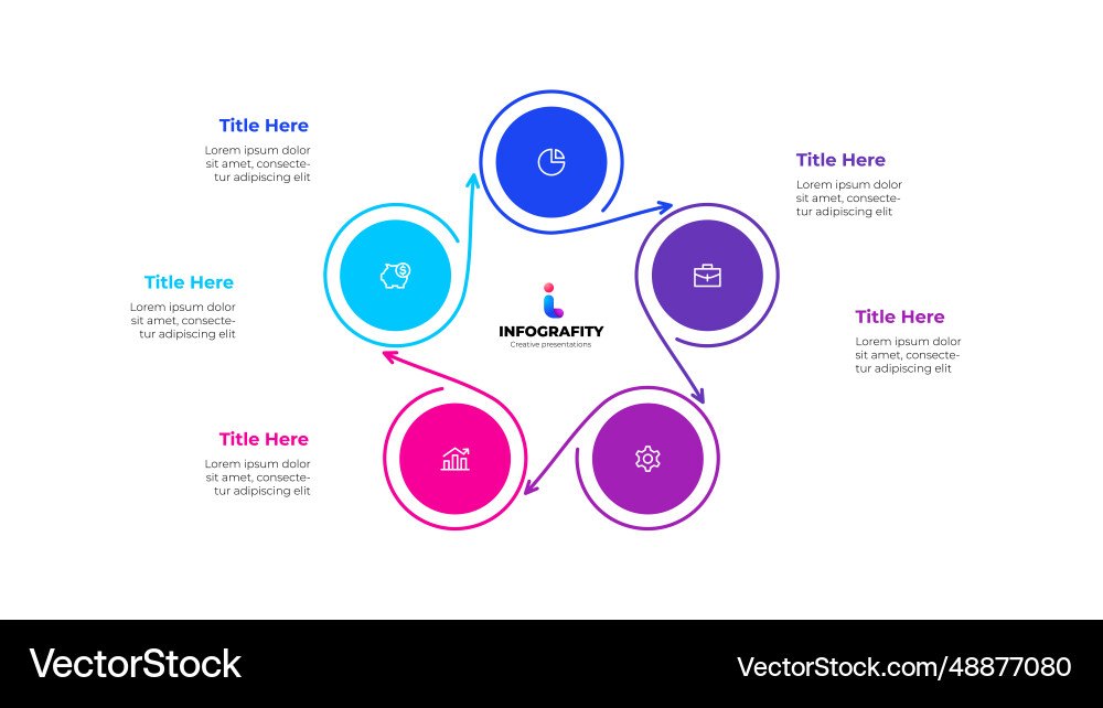 Circles with thin lines template for cycle Circles with thin lines template for cycle vector image