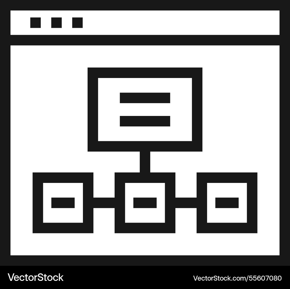 Wireframe flat line web icon concept Wireframe flat line web icon concept vector image