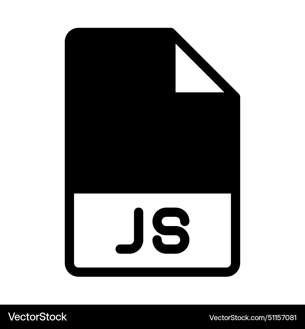 Js file format icons files type symbol document Js file format icons files type symbol document vector image