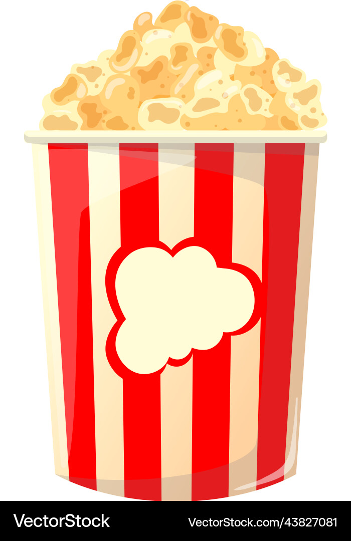 Popcorn Cartoon Popcorn Cartoon Vektorbild