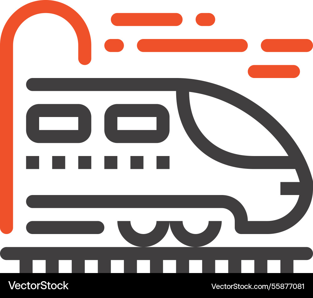 Railroad trip icon Railroad trip icon vector image