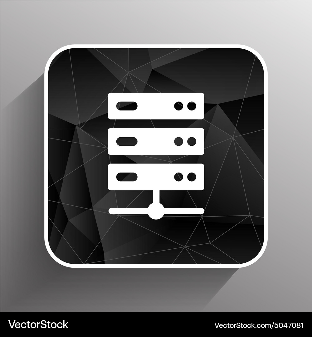 Server Icon - Data Storage Vector Image