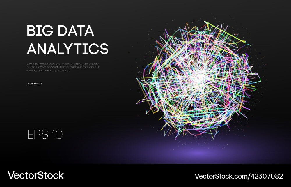 Artificial intelligence analytics data technology vector image