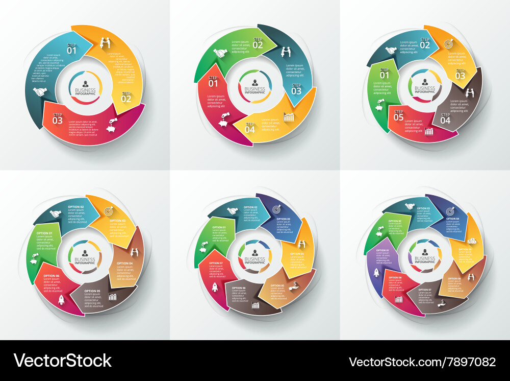 Circular Data Arrows Vector Image
