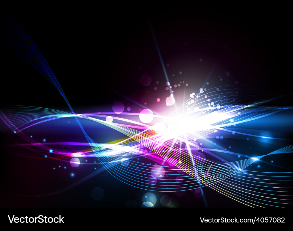 Dynamic Lines - Light Spectrum vector image