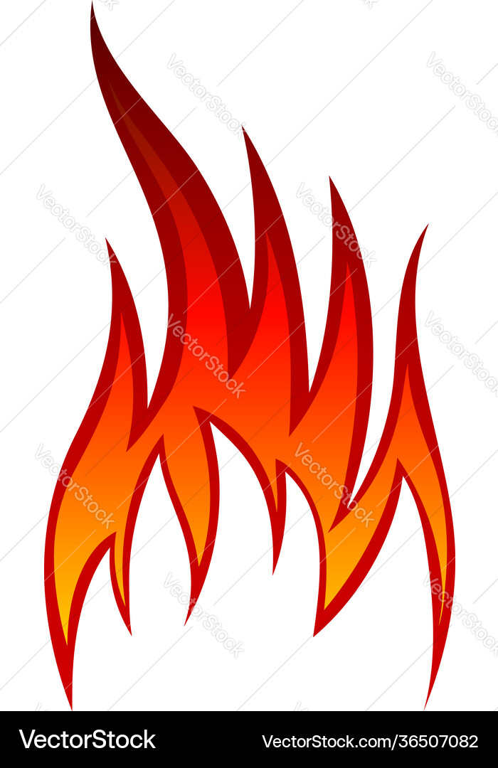 Fire flame element Fire flame element vector image