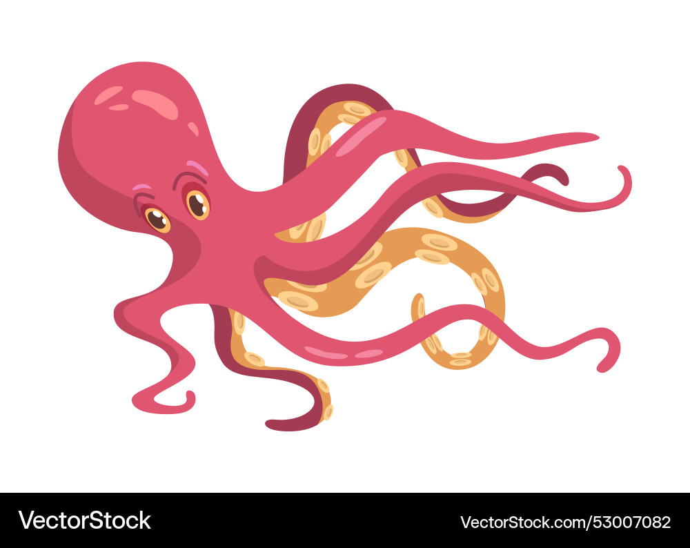Kraken Tintenfisch Monster Oktopus mit Tentakeln Kraken Tintenfisch Monster Oktopus mit Tentakeln vektorbild