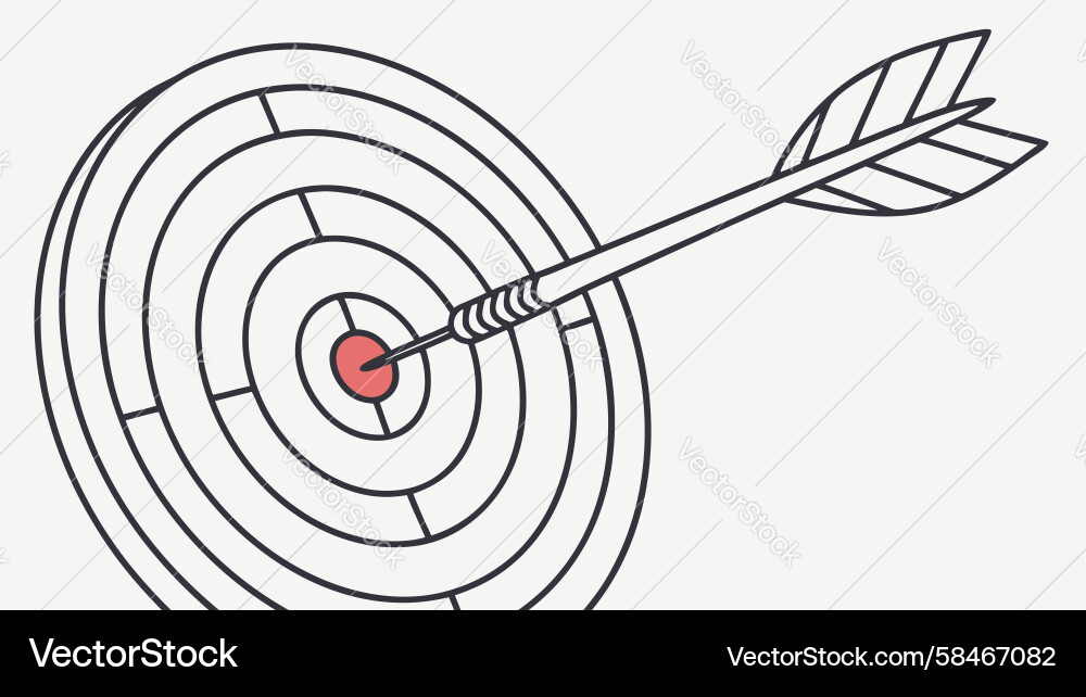 Maze to Target: Solution Path Vector Image
