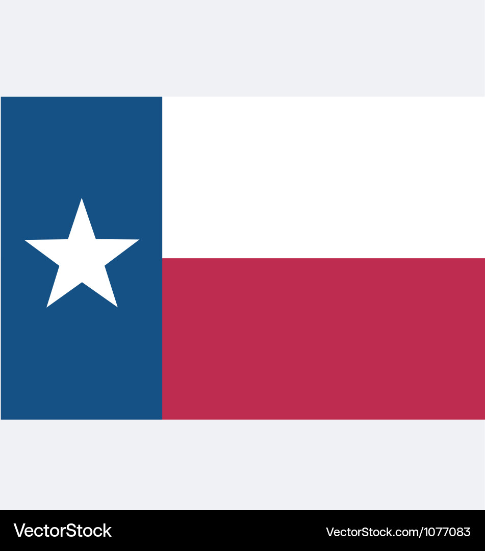 Texas State Flag Royalty Free Vector Image - VectorStock