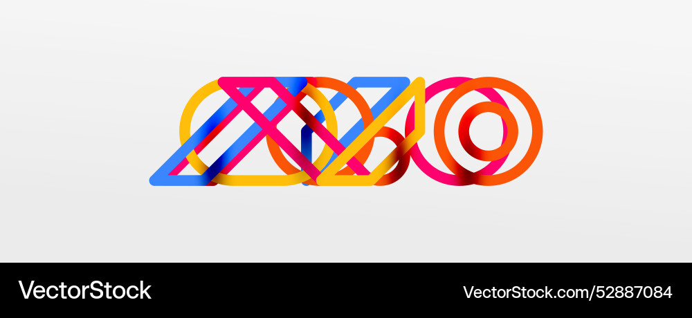Abstract background - colorful circle lines Abstract background - colorful circle lines Vector Image