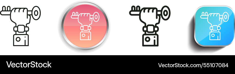 Key icon thin linear regular and button style Key icon thin linear regular and button style vector image