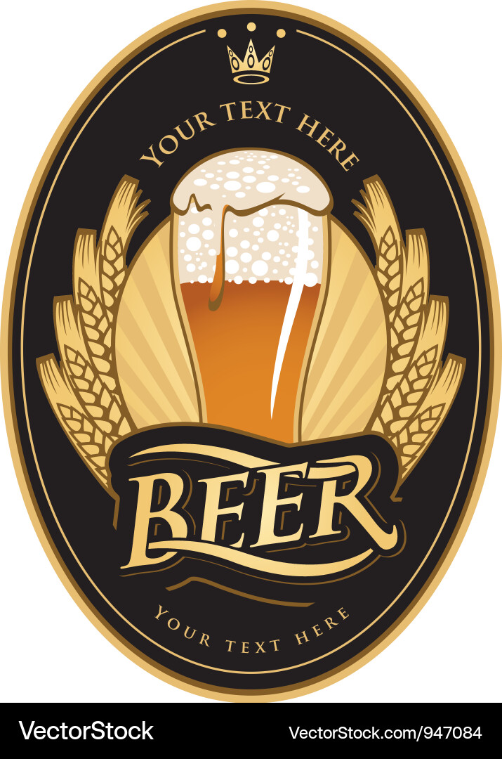 Labels for the beer Royalty Free Vector Image - VectorStock