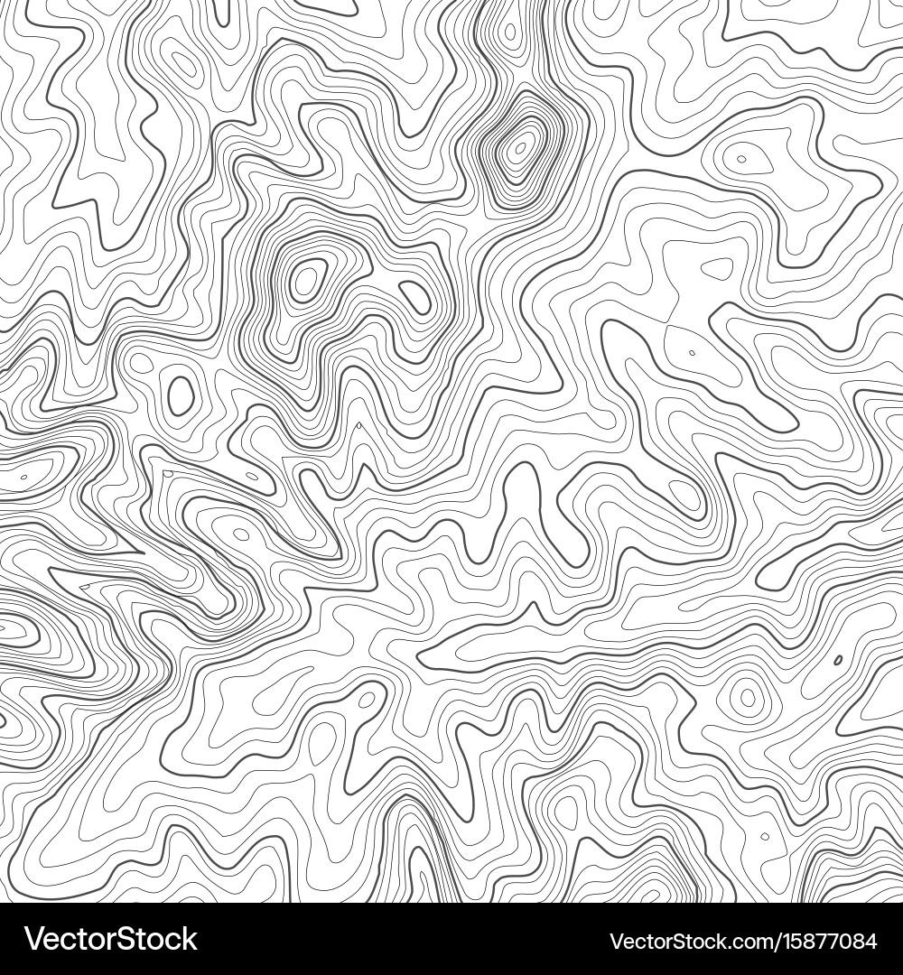 Topographic map background with space for copy Vector Image