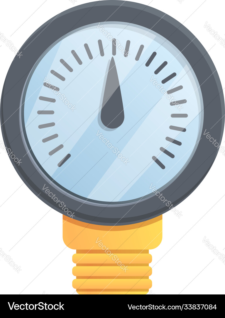 Valve manometer icon cartoon style Valve manometer icon cartoon style vector image