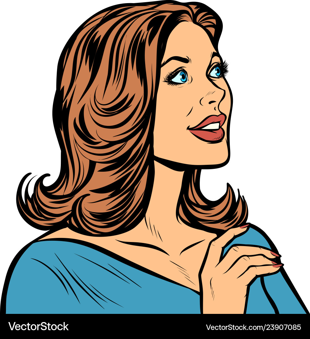 Beautiful woman isolate on white background Beautiful woman isolate on white background vector image