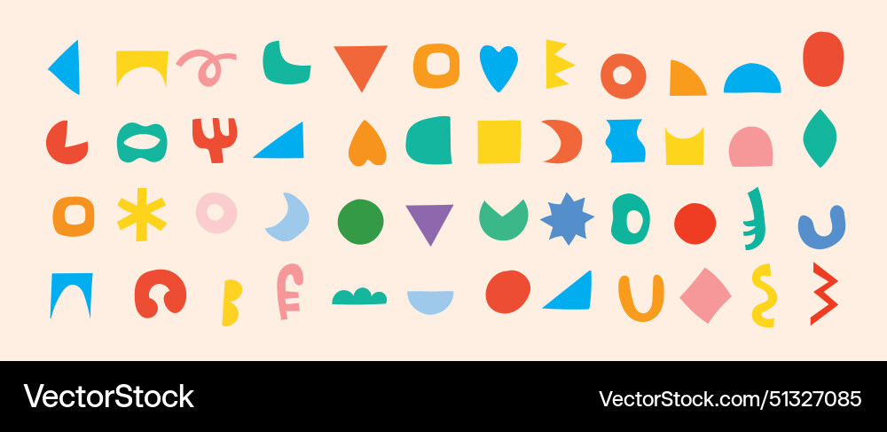 Brutalist shapes for minimal style design Brutalist shapes for minimal style design vector image