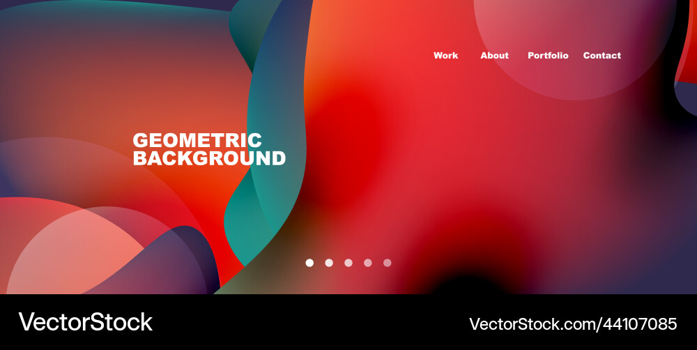 Flowing gradient colors and round elements Flowing gradient colors and round elements vector image