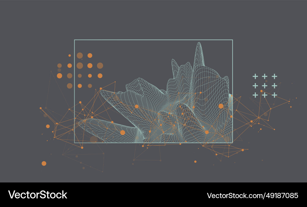 Modern Tech Network Abstract vector image