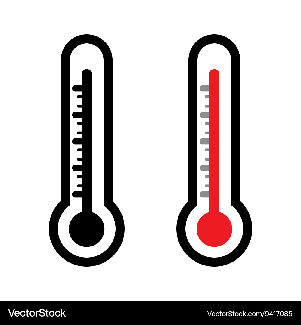 Thermometer Icon Set vector image