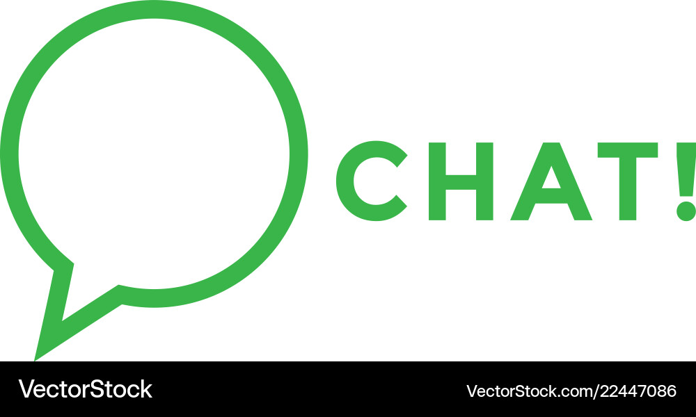 Chat Icon Template vector image