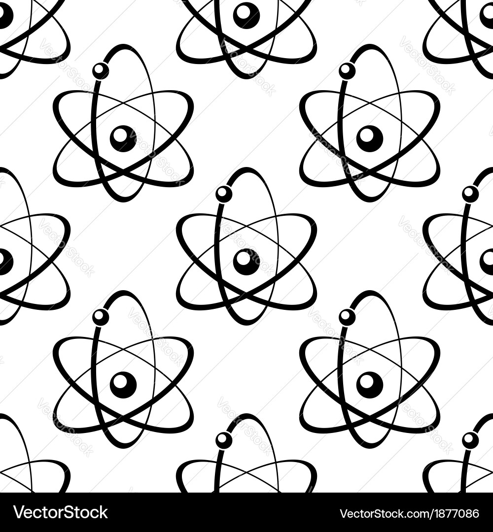 Elliptical Orbits and Atomic Motion vector image