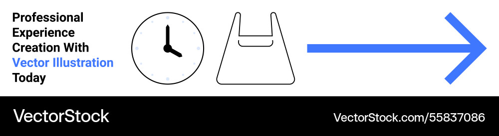 Streamlined workflow with time management Streamlined workflow with time management vector image