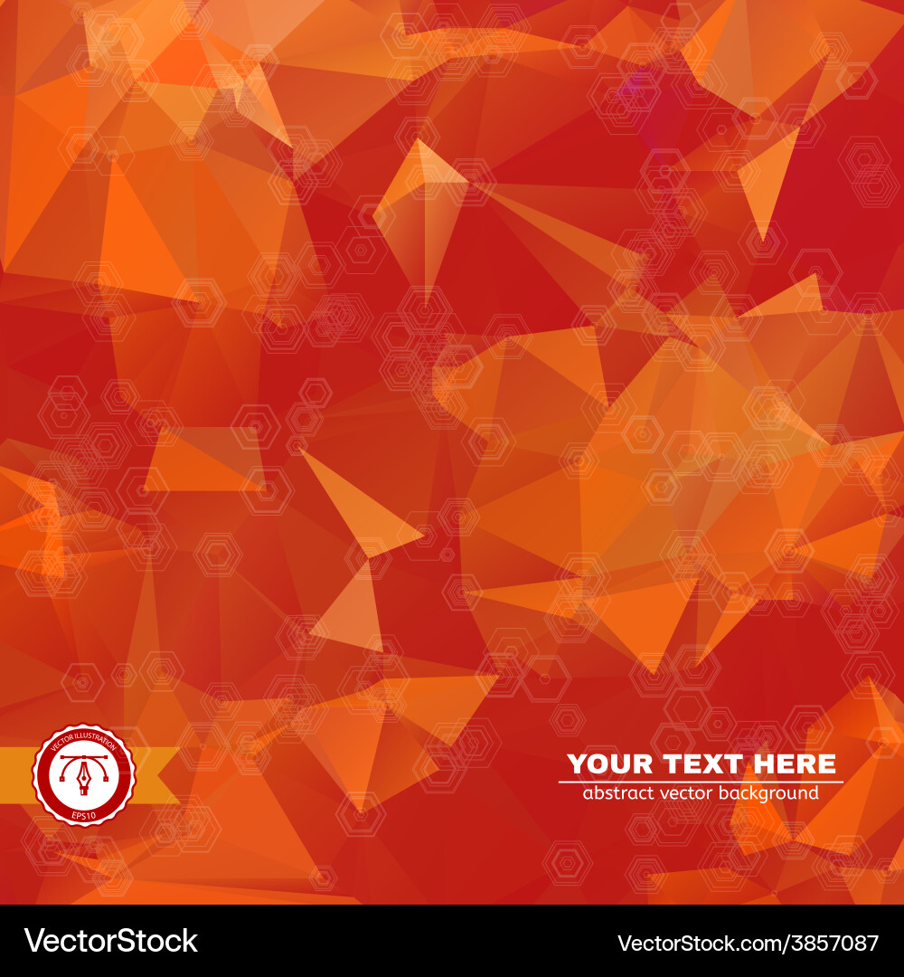 Abstract colorful triangles background Vector Image
