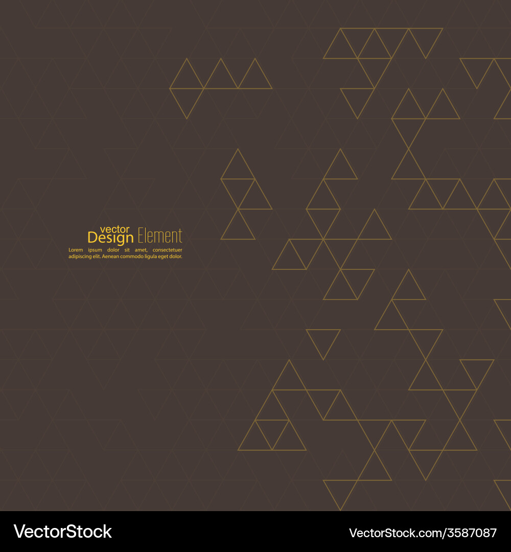 Creative abstract triangle pattern vector image