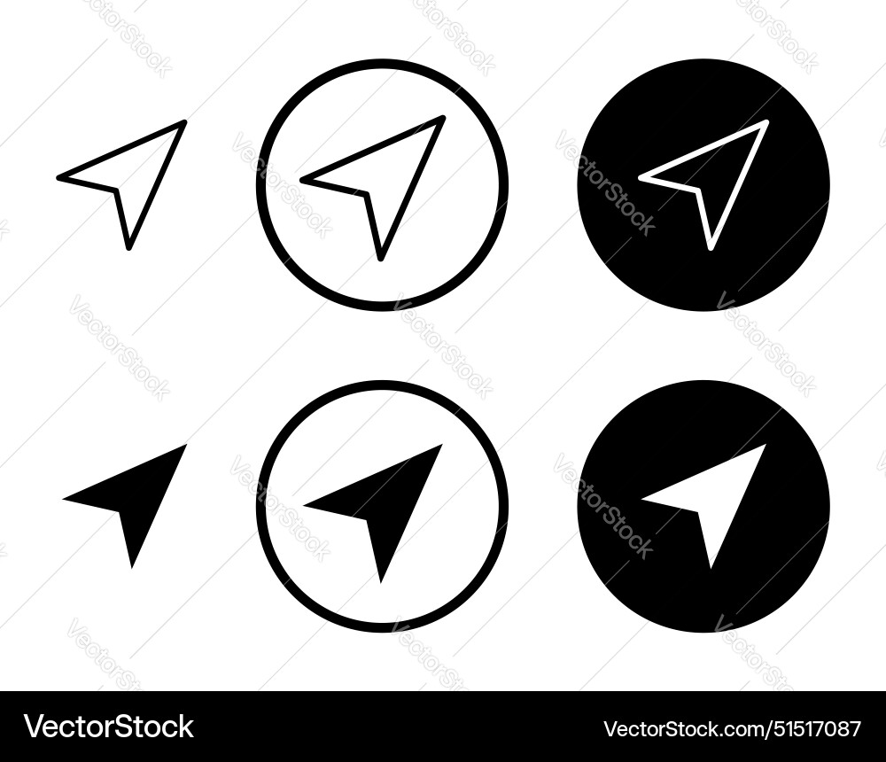Navigation icon Vector Image
