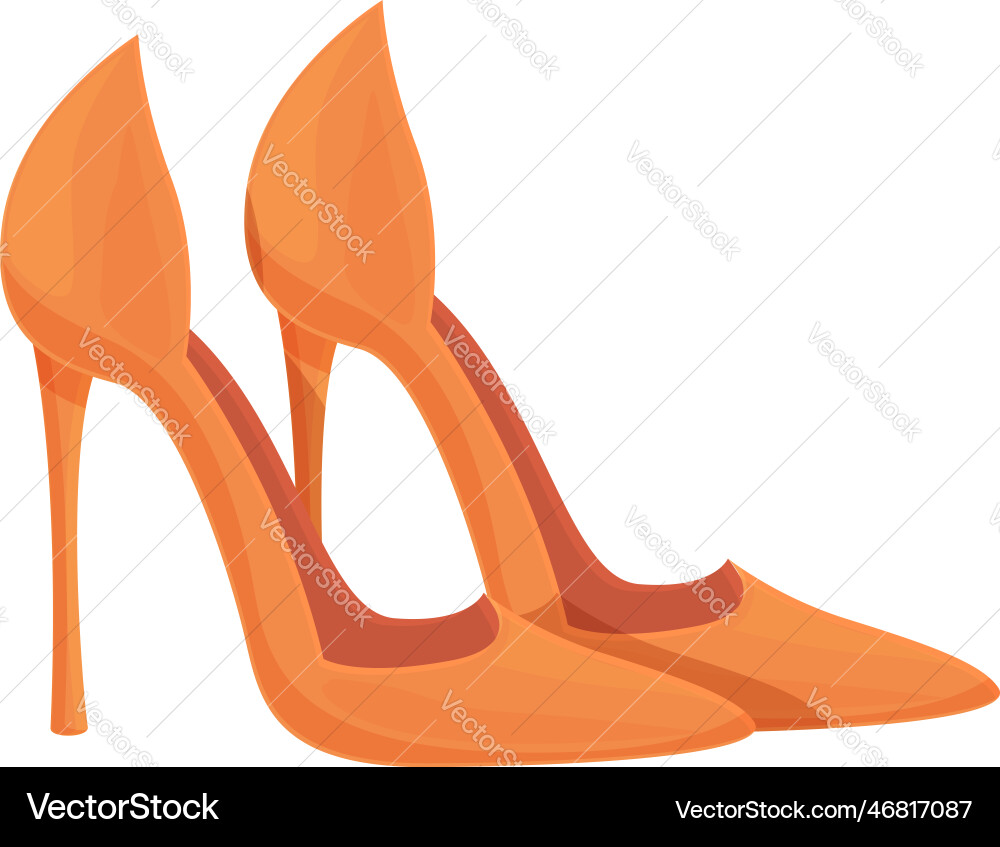Orange high heel shoes hot sale