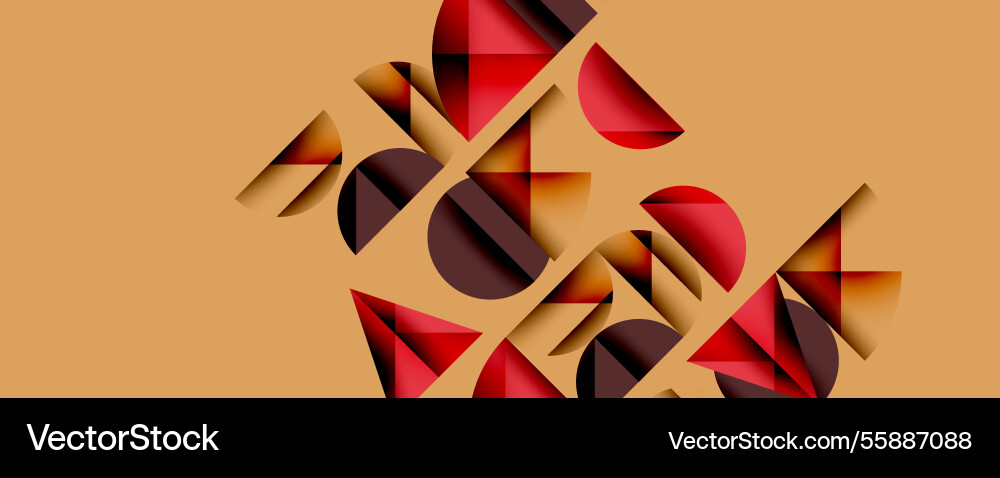 Abstract geometric pattern with intersecting vector image