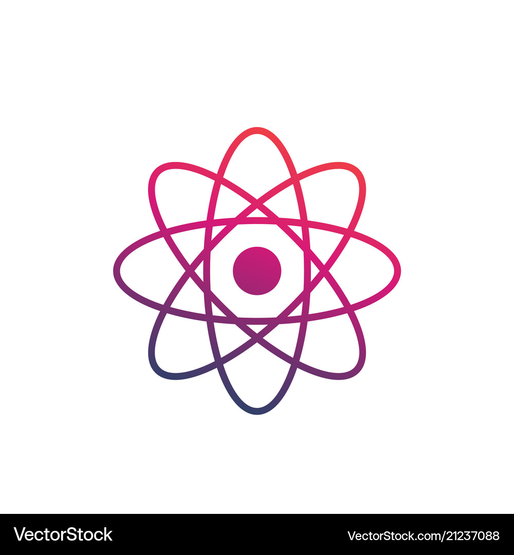 Atomic Structure Icon Royalty Free Vector Image