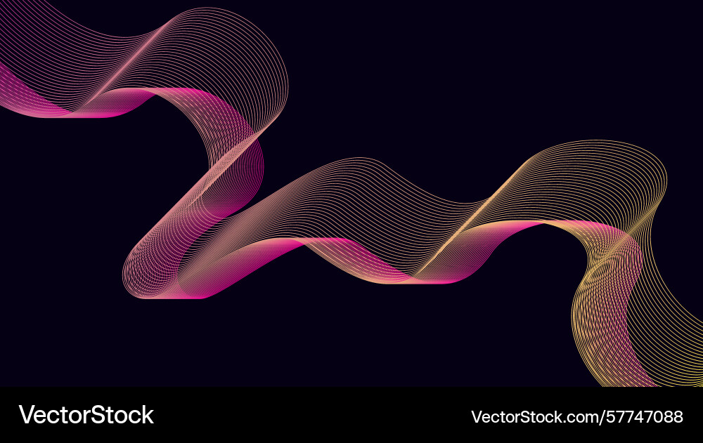 Blend wavy curved lines background gradient Blend wavy curved lines background gradient Vector Image
