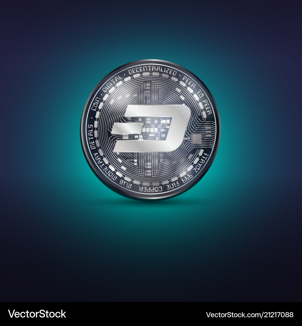 Dash Cryptocurrency Coins – Royalty-Free Vector | VectorStock