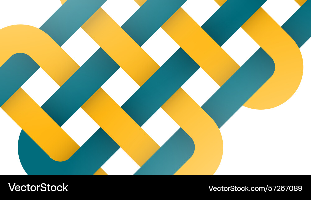 Abstract interlocking shapes background colorful Vector Image