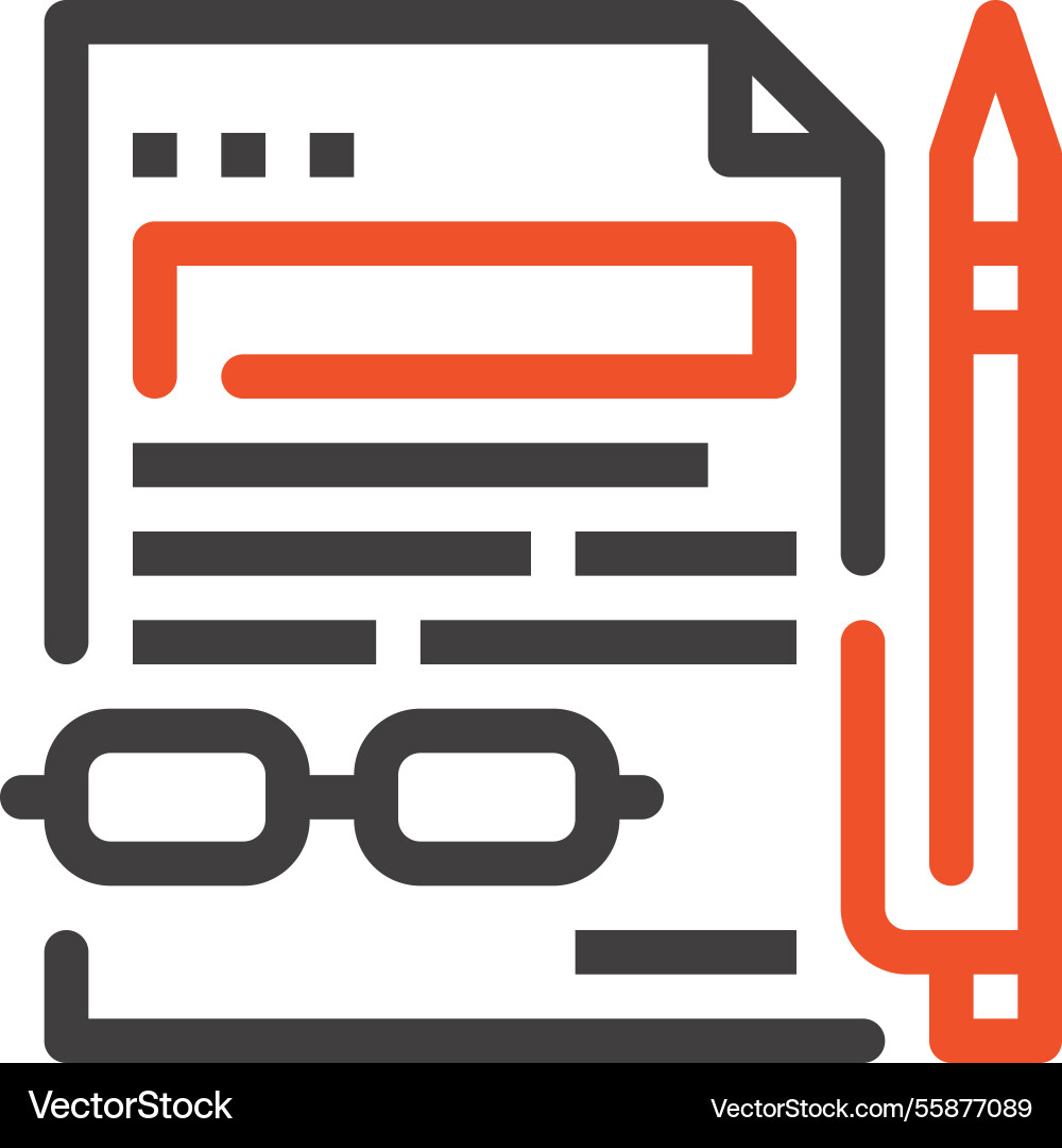 Contract icon concept Contract icon concept vector image
