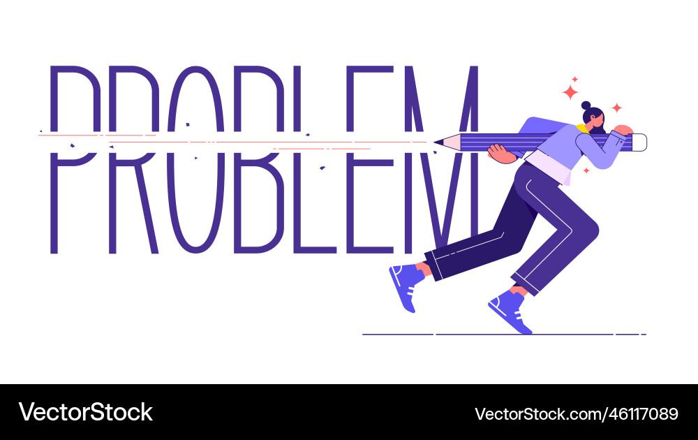 Problem solving or finding solution to solve Problem solving or finding solution to solve vector image