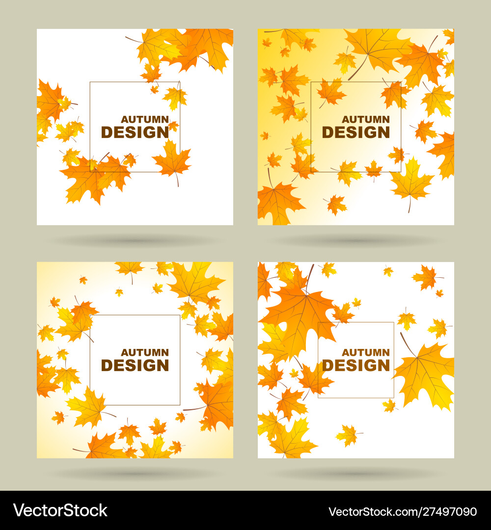Abstract autumn background Royalty Free Vector Image