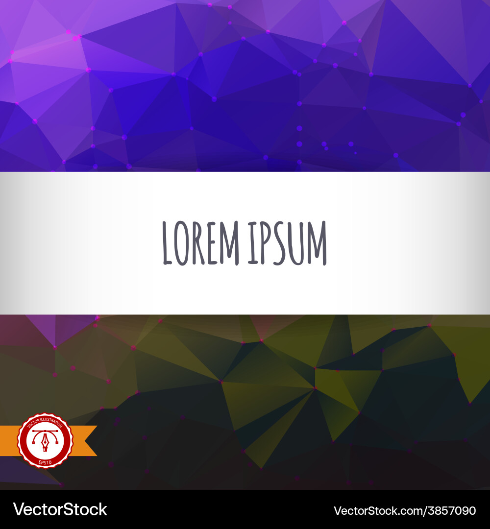 Abstract colorful triangles background Vector Image