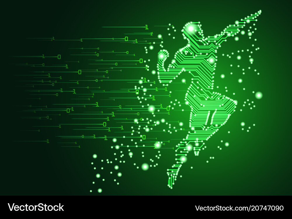 Big data and artificial intelligence concept Big data and artificial intelligence concept vector image